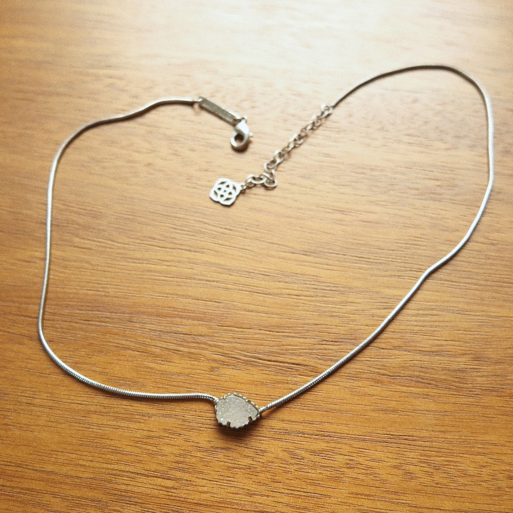 Kendra Scott // White Crystal Necklace